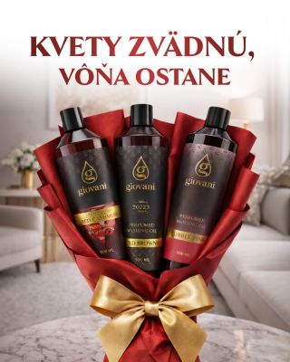 🌹 KVETY zvädnú, VÔŇA ostane... 🥰 Tento Valentín darujte svojej polovičke niečo, čo pretrvá! Parfumy na pranie od Giovani®...