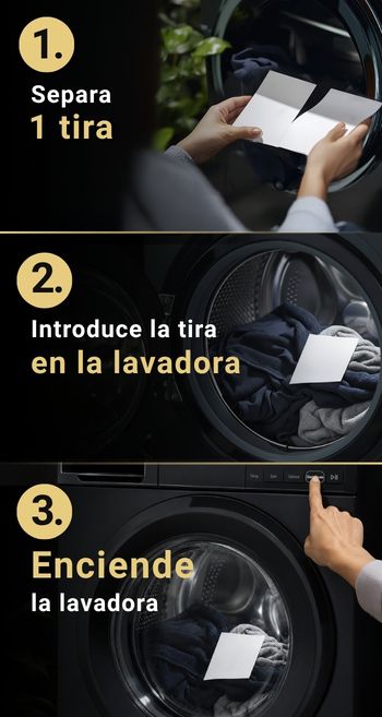 Cómo usar las tiras de lavado paso a paso