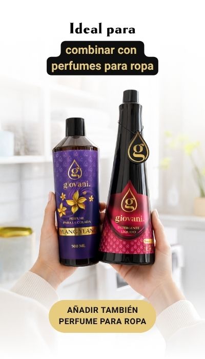 Combinación de gel de lavado y perfume para la ropa