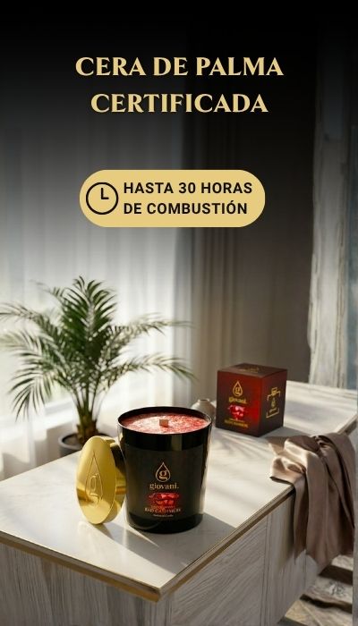 Vela de cera de palma certificada