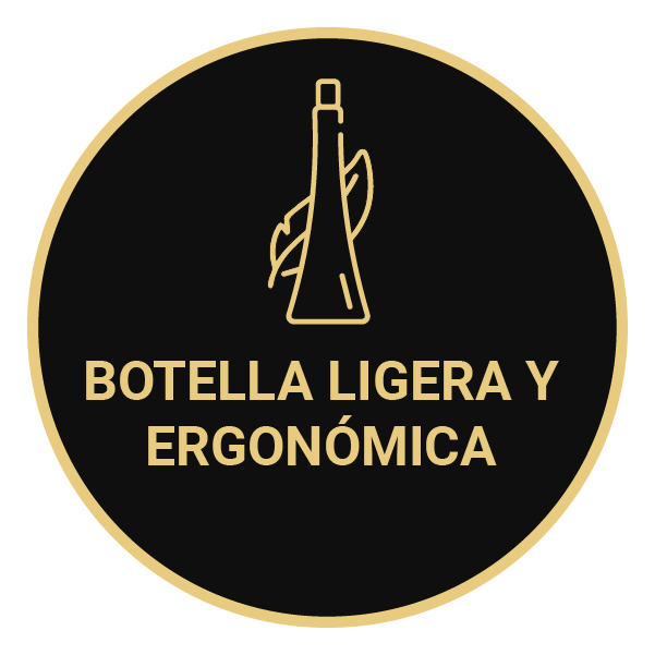 Botella ligera y ergonómica