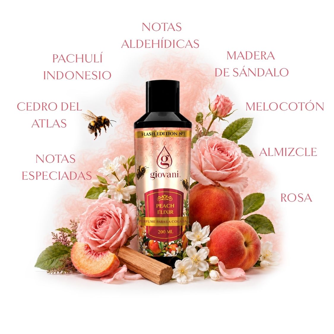 PEACH ELIXIR Fragancia intensa para la ropa