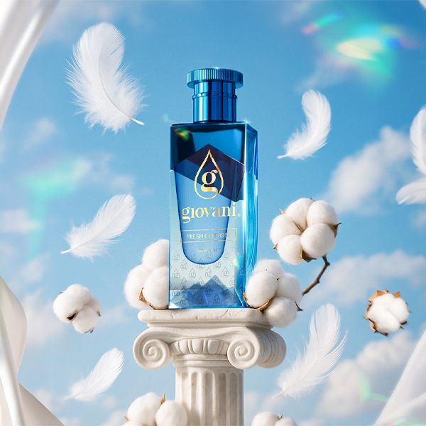 Perfume elegante FRESH COTTON firmado por Giovani