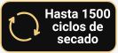 Hasta 1500 ciclos de secado
