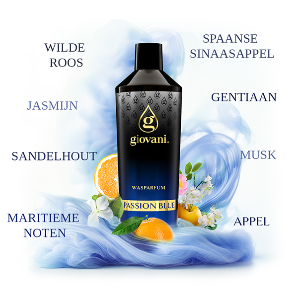 Ingrediënten van de geur PASSION BLUE