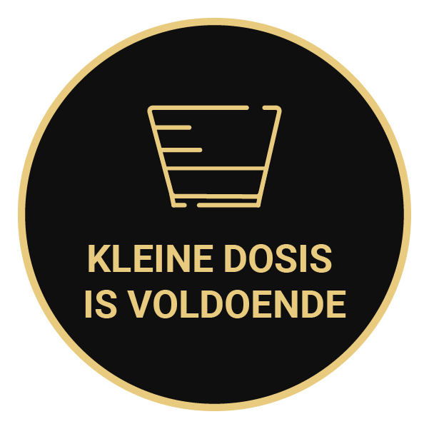 Kleine dosis is voldoende