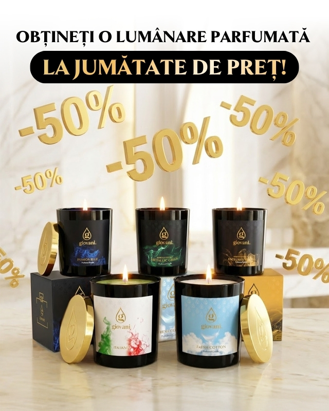 Lumânări parfumate la jumătate de preț!