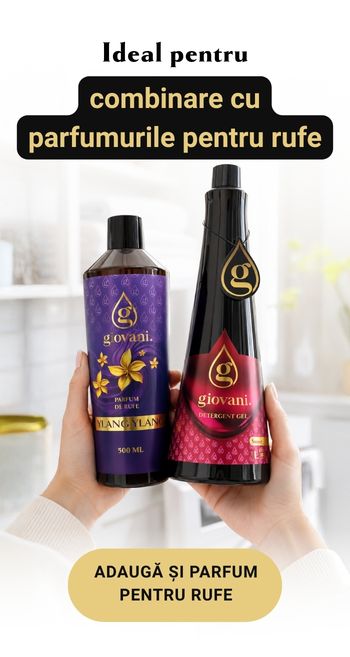 Combinație de gel de spălare și parfum pentru rufe