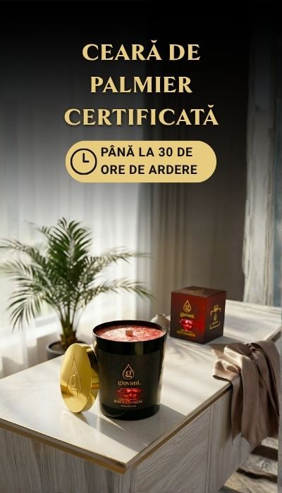 Lumânare din ceară de palmier certificată