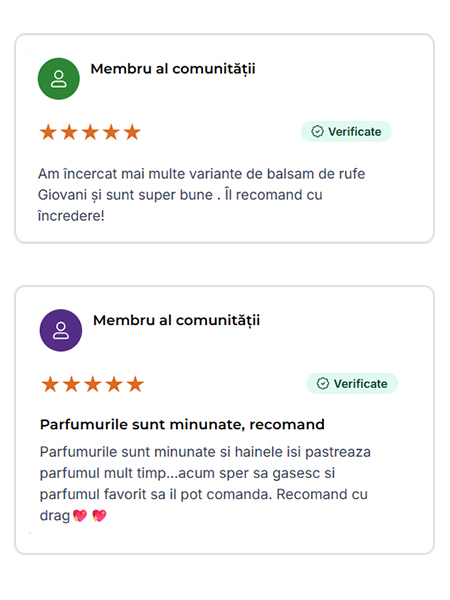 Recenzie de la un client Giovani 8