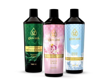 Pachet Giovani MASTERPIECE TRIO cu parfumuri de rufe 500 ml