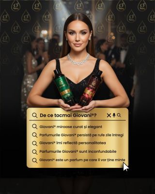 🥰 De ce tocmai Giovani®? 👑💎 Pentru că parfumul poate transforma chiar și cele mai obișnuite momente în unele speciale. ✨...