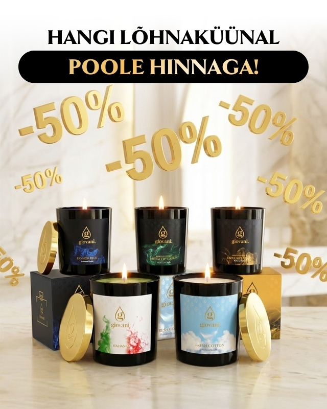 Lõhnaküünlad poole hinnaga!