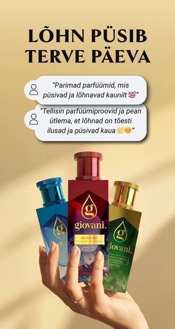 Giovani parfüümid pikaajalise lõhnaga