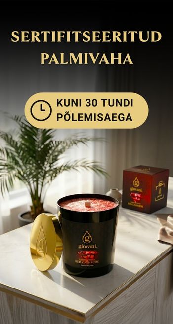 Sertifitseeritud palmi vahast küünal