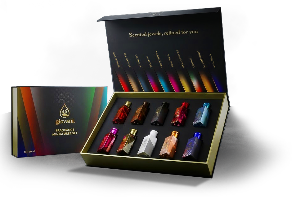 10 originaalset Giovani mini parfüümi