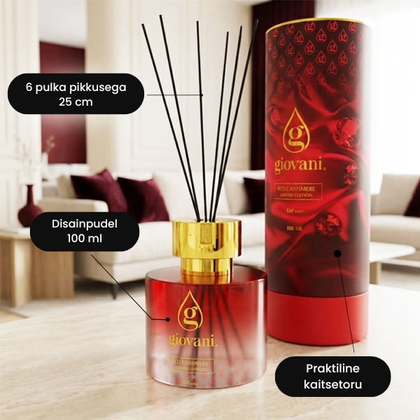 RED CASHMERE Lõhnapulkade difuuser
