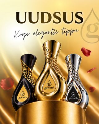 🔝 Giovani® ajaloo kõige luksuslikumad UUDISED on siin! 💎 Kõrge kontsentratsiooniga Parfüüm (20–25 %) Giovani® logo...