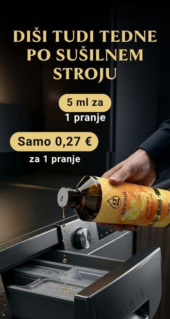 Pralna olja Giovani – vonj, ki traja tudi po sušenju