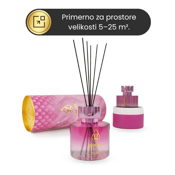 Difuzor z dišavnimi palčkami BUBBLE PINK