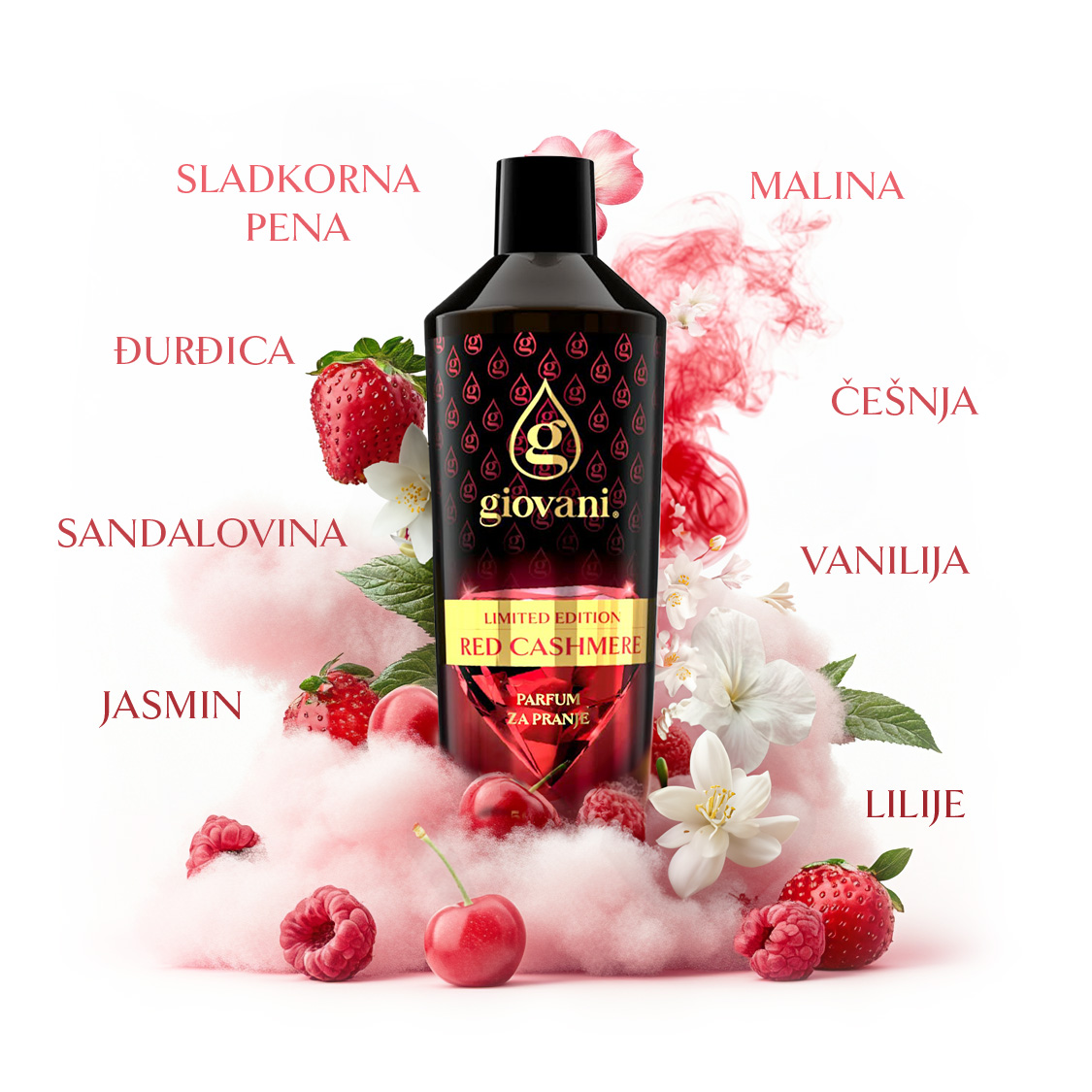 Sastojci GIOVANI RED CASHMERE