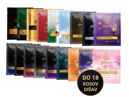 Vzorci parfumov za perilo Giovani 18 kosov