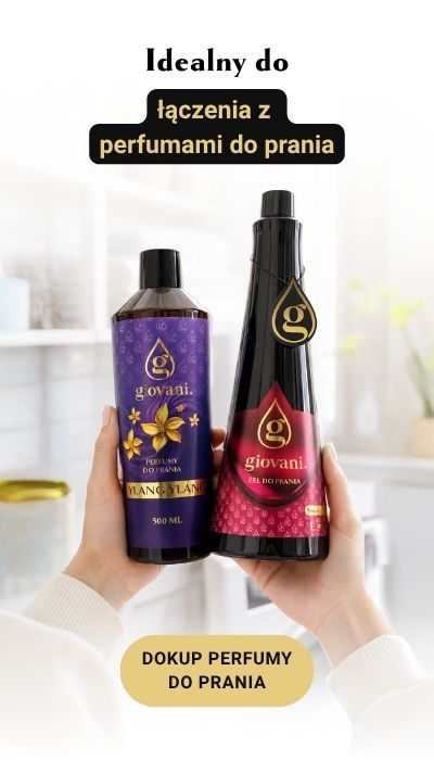 Połączenie żelu do prania i perfum do prania
