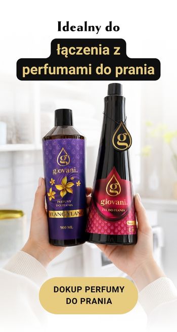 Połączenie żelu do prania i perfum do prania