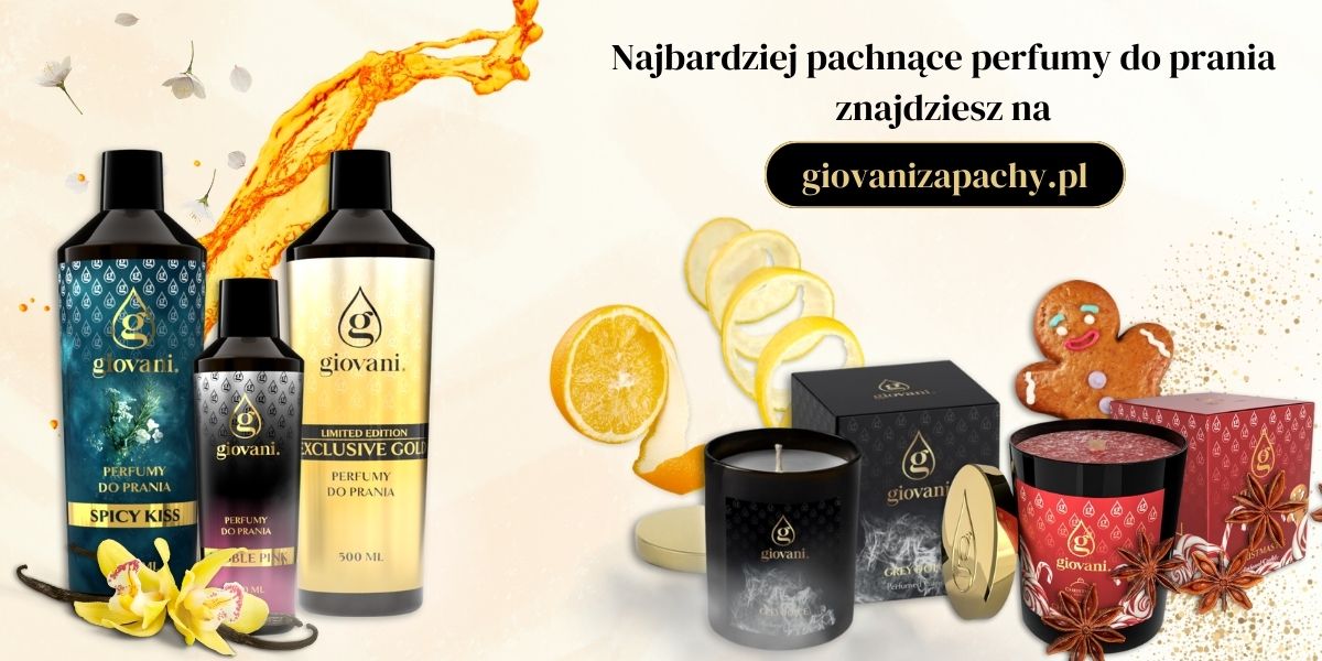 Świece i zapachy do prania Giovani
