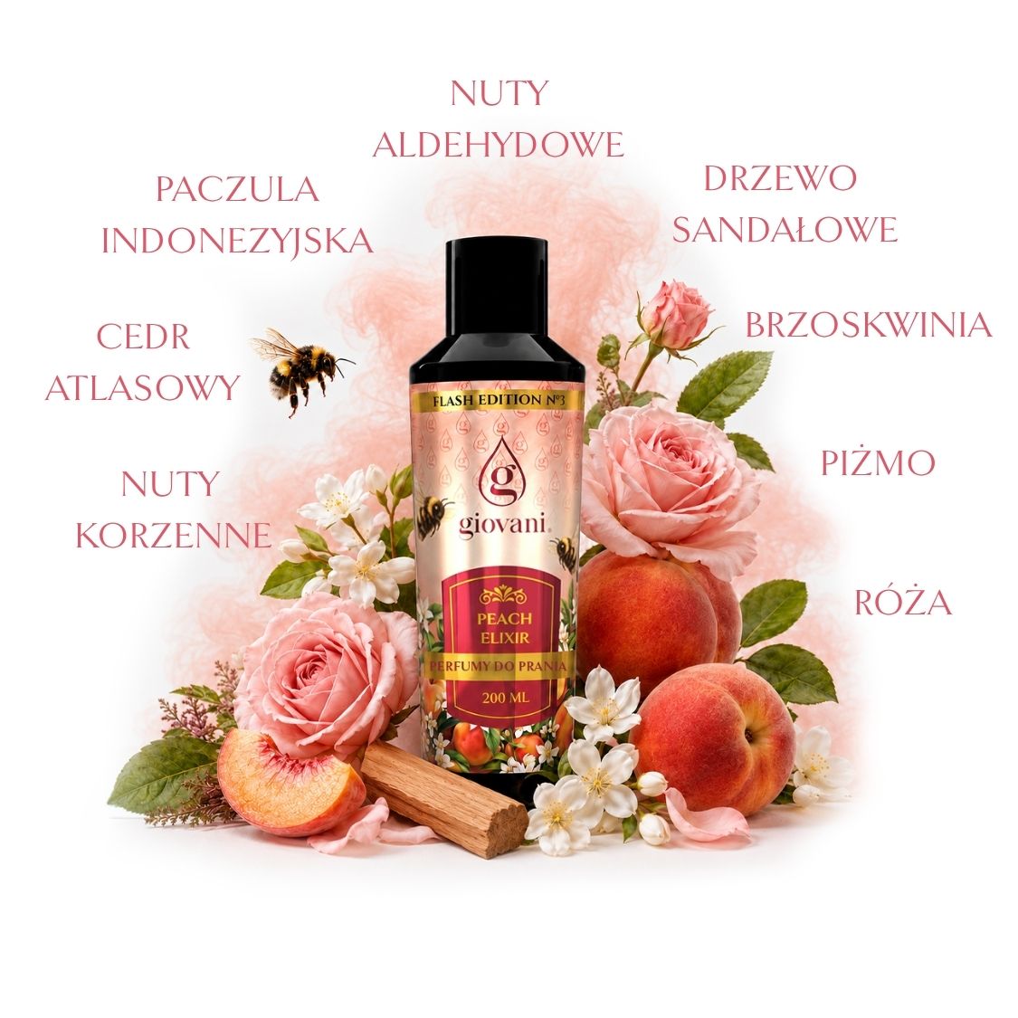 Skład perfum do prania PEACH ELIXIR