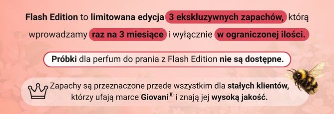 Giovani luksusowe perfumy do prania PEACH ELIXIR
