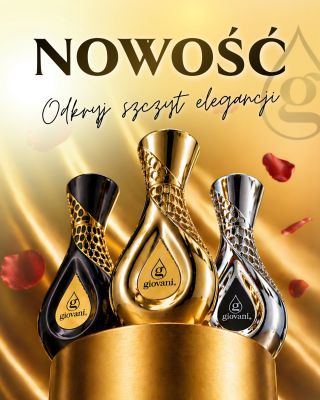 🔝 Najbardziej luksusowe NOWOŚCI w historii Giovani® już są! 💎 Wysokostężone perfumy (20–25%) w buteleczkach w kształcie...