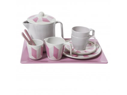 čajový set pro děti, pastel rose