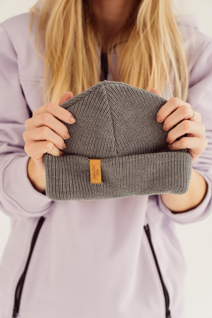 Kulich s vlnou Merino Light Gray