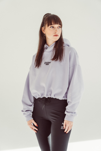 Crop hoodie Over soft purple