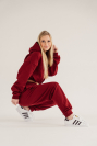 Crop hoodie Home burgundy