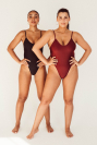 Jednodílné Plavky Calypso Burgundy