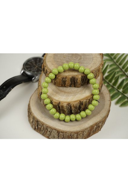 Pánsky náramok BASIC hráškový | Drevené korálky M/L gituskovo