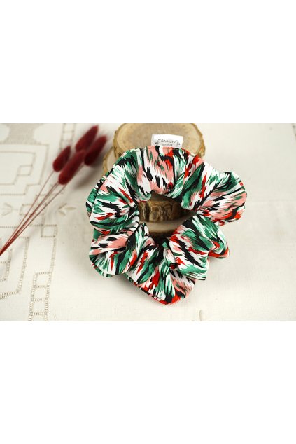 Viskózová gumička scrunchie „Melonade“ gituskovo
