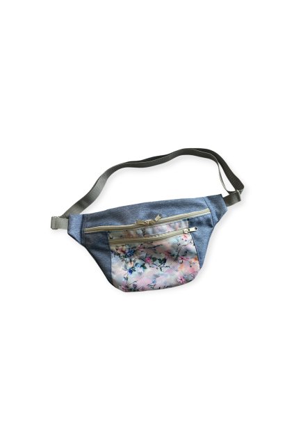 Crossbody ľadvinka Kvetinový Denim 1 gituskovo