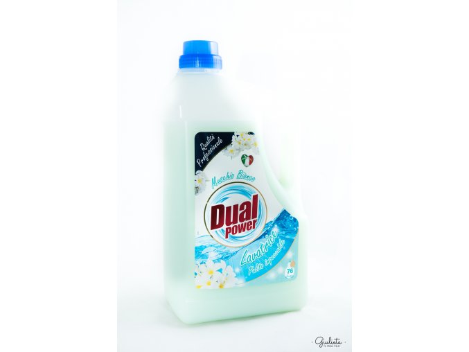 Dual Power prací gel Muschio Bianco, 4,9 litru