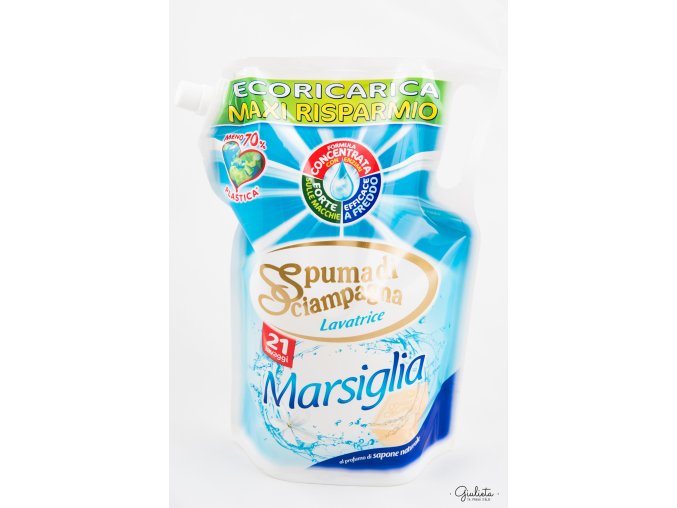 Spuma di Sciampagna prací gel s vůní Marseillského mýdla, 21 pracích dávek