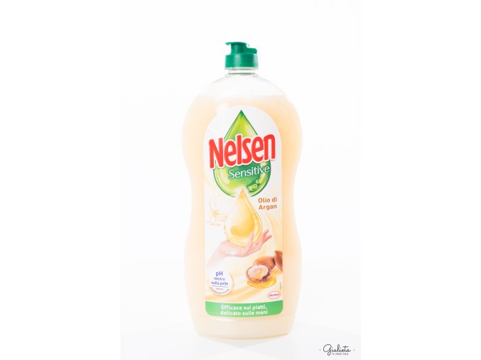 Nelsen prostředek na mytí nádobí Sensitive Olio di Argan, 900 ml