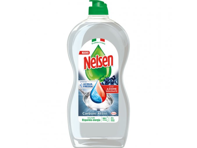 Nelsen prostředek na mytí nádobí Carboni Attivi, 850 ml