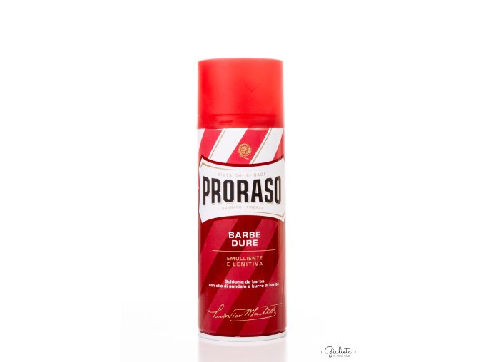 Proraso Red změkčující a vyživující pěna na holení pro muže, 400 ml