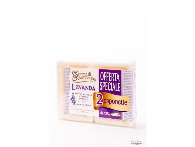 Spuma di Sciampagna toaletní mýdlo Lavanda, 2x125 g