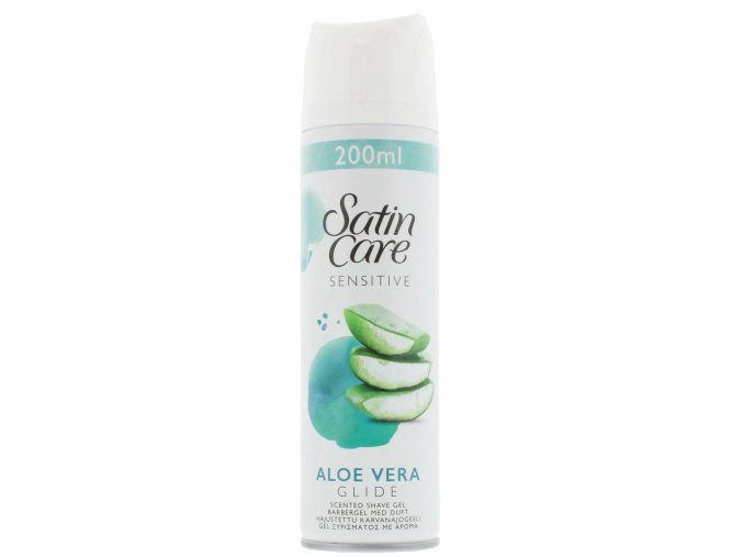 Gillette Satin Care Sensitive gel na holení s Aloe Vera, 200 ml