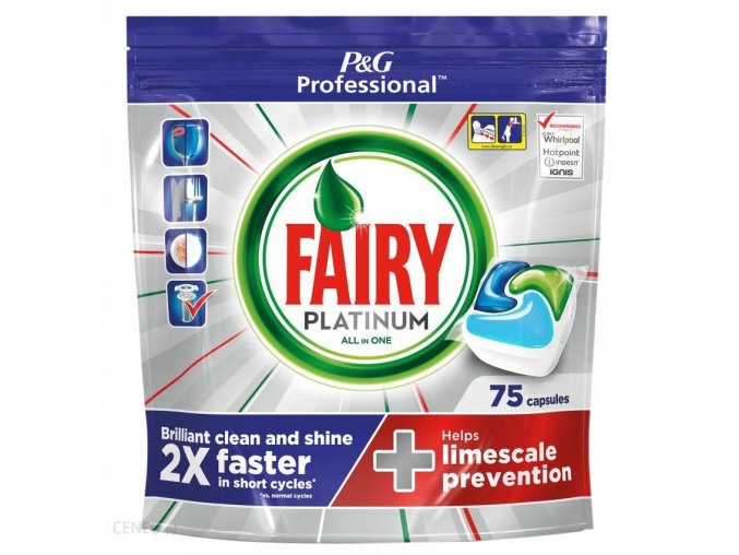 Fairy kapsle do myčky All In One Platinum Professional, 75 kapslí