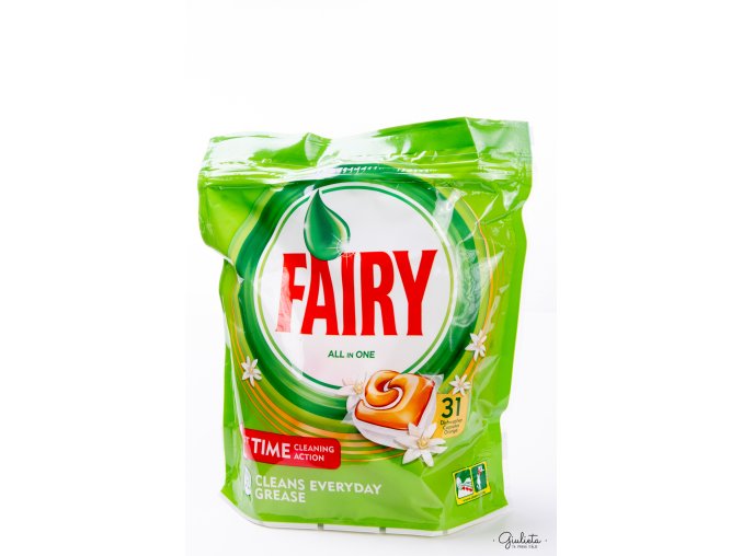 Fairy kapsle do myčky All In One Orange, 31 kapslí