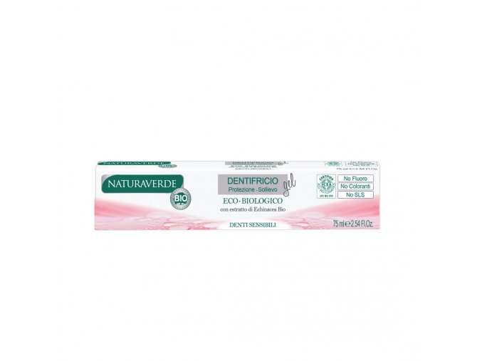 Naturaverde Bio Dentifricio Gel Protezione Sollievo Eco Biologico Denti Sensibili